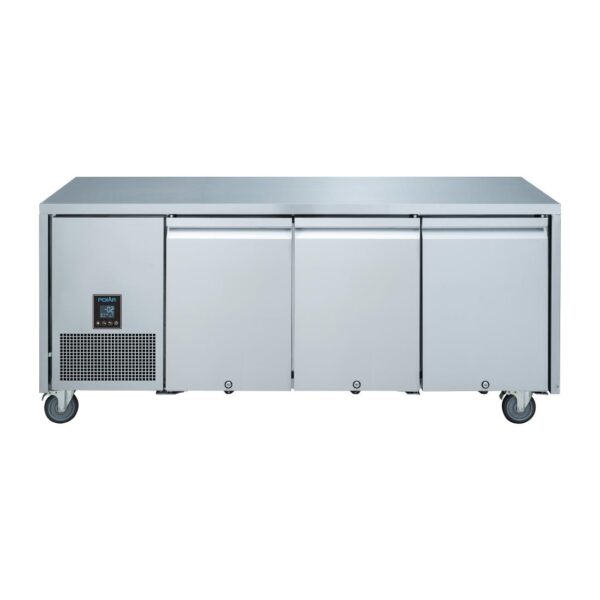 Polar U-serie driedeurs koelwerkbank 420L - Afbeelding 3