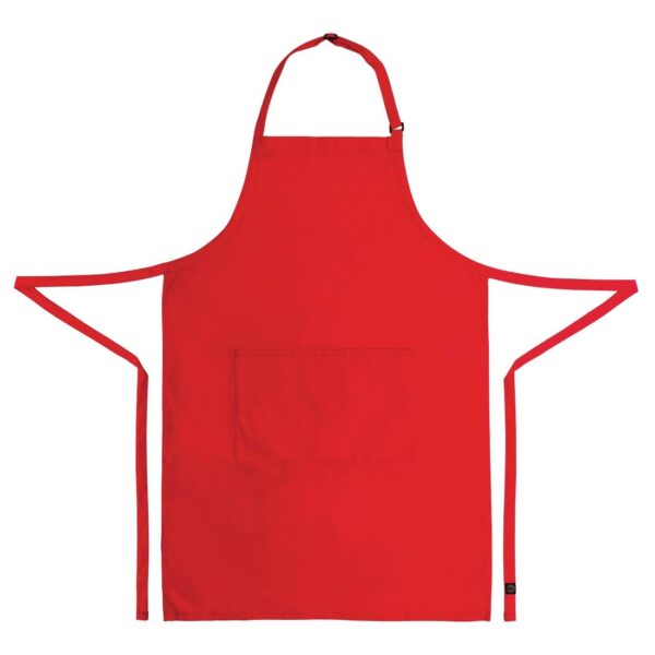 Chef Works halterschort rood - Afbeelding 2