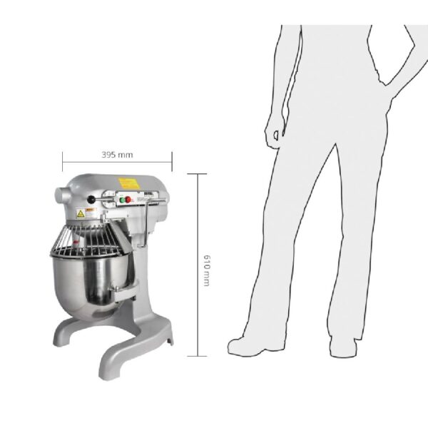 Buffalo 9ltr aanrecht planetaire mixer - Afbeelding 2