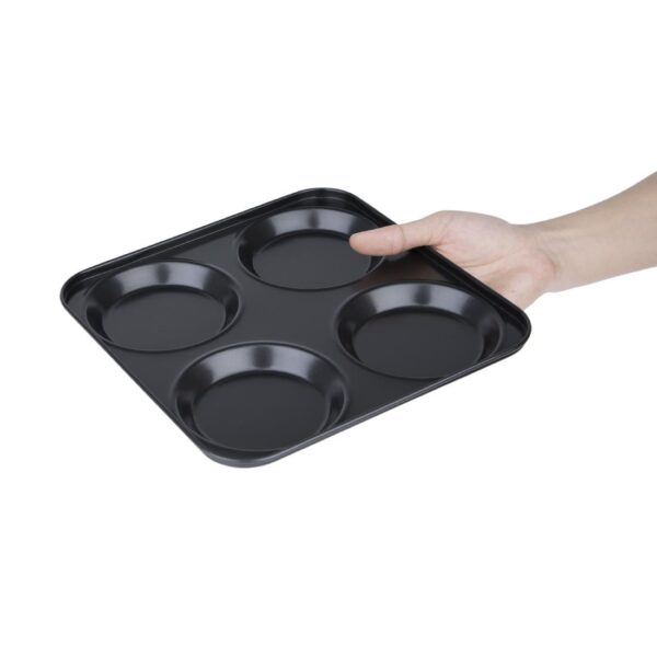 Vogue koolstofstaal anti-aanbak yorkshire pudding bakvorm 4 cups - Afbeelding 2