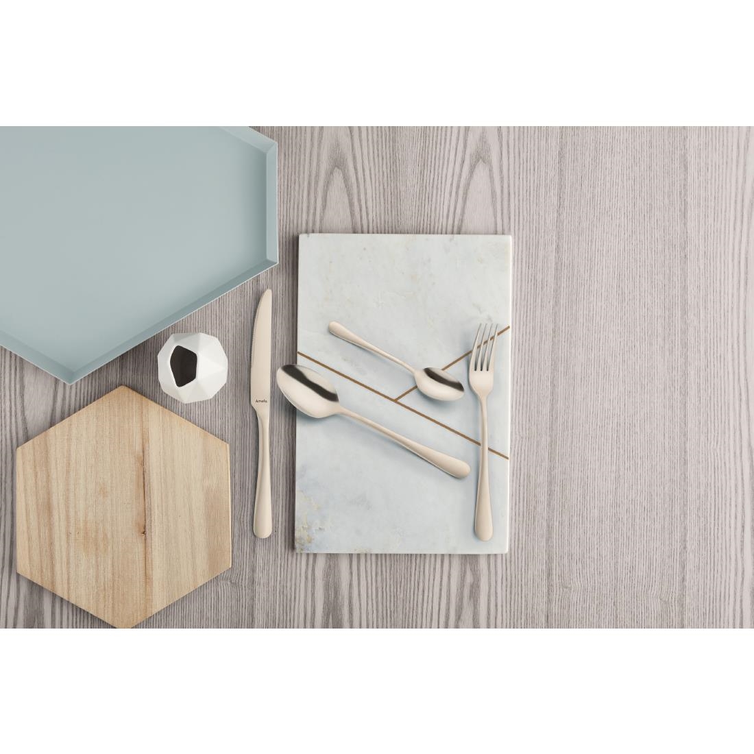 Amefa Austin Champagne Middelgrote Theelepel (12 stuks)