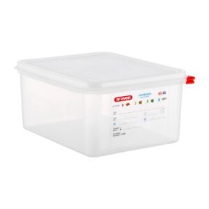 Araven GN 1/2 voedselbak met deksel 10Ltr (4 stuks)