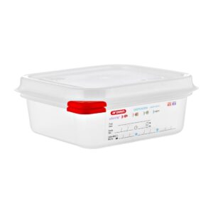 Araven GN 1/6 voedseldoos met deksel 1,1Ltr (4 stuks)