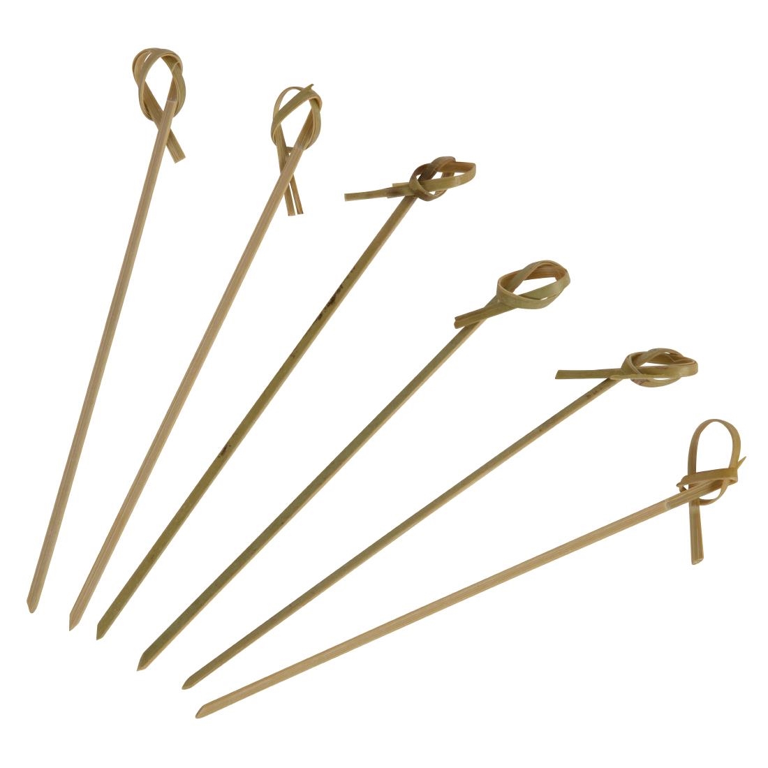Biologisch afbreekbare bamboe knoopprikkers 12cm (100 stuks)