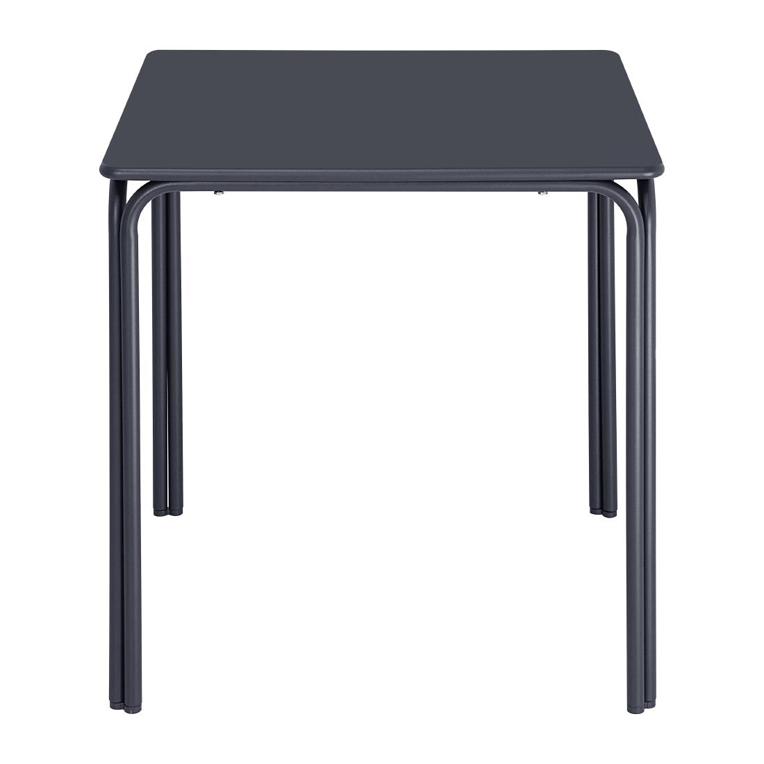 Bolero Adeline Stalen Vierkante Tafel 700mm Leisteen Blauw