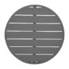Bolero Aluminium Rond Tafelblad Donkergrijs 580mm