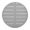 Bolero aluminium tafelblad rond lichtgrijs 580mm
