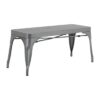 Bolero Bistro Metalen Bank Donkergrijs 1000mm (2 stuks)