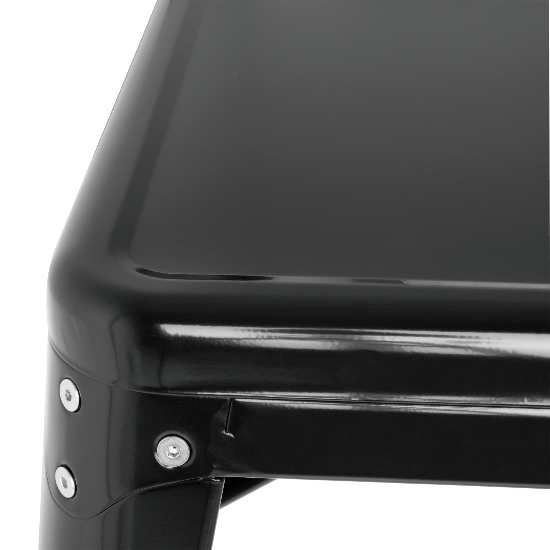 Bolero Bistro tafel vierkant 668mm zwart