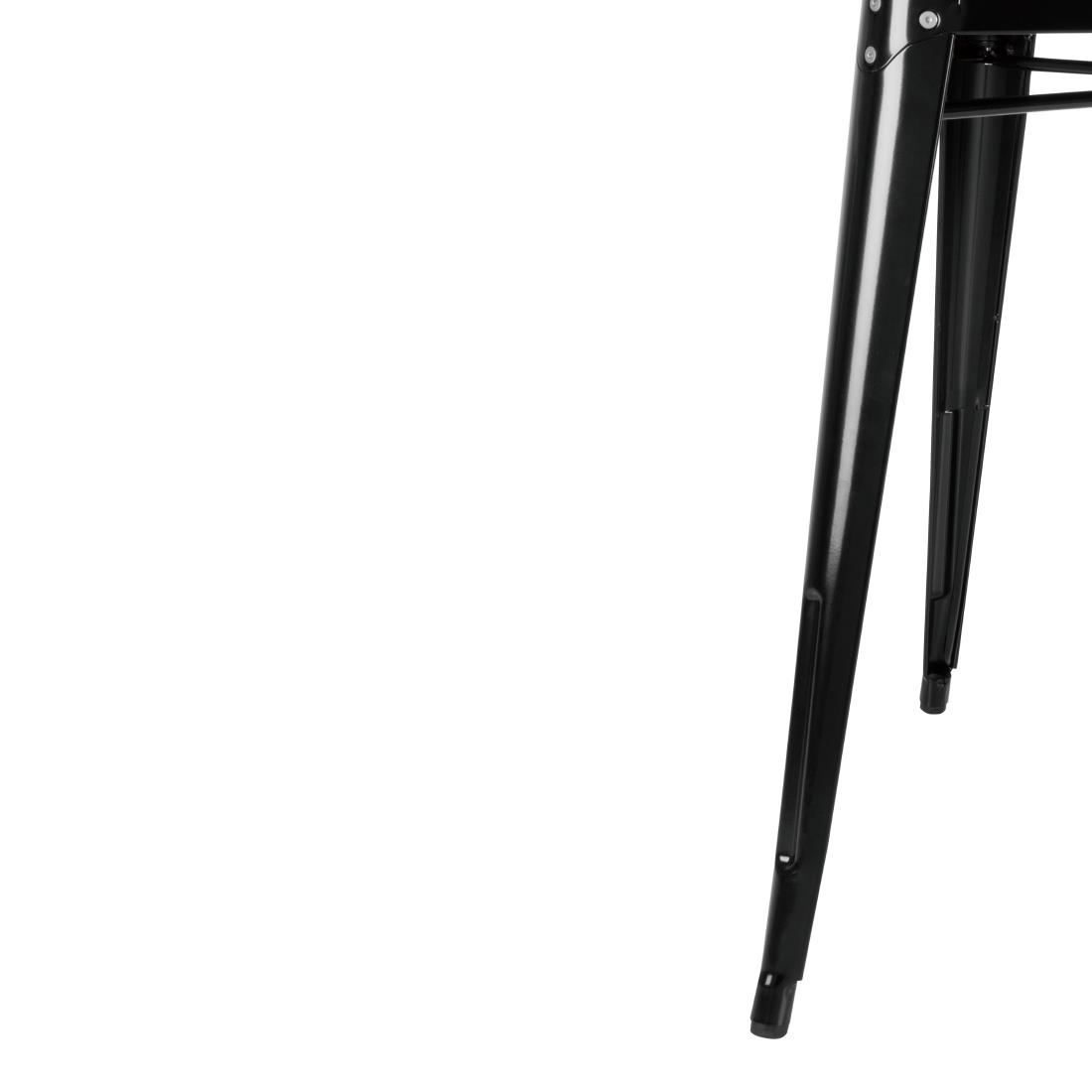 Bolero Bistro tafel vierkant 668mm zwart
