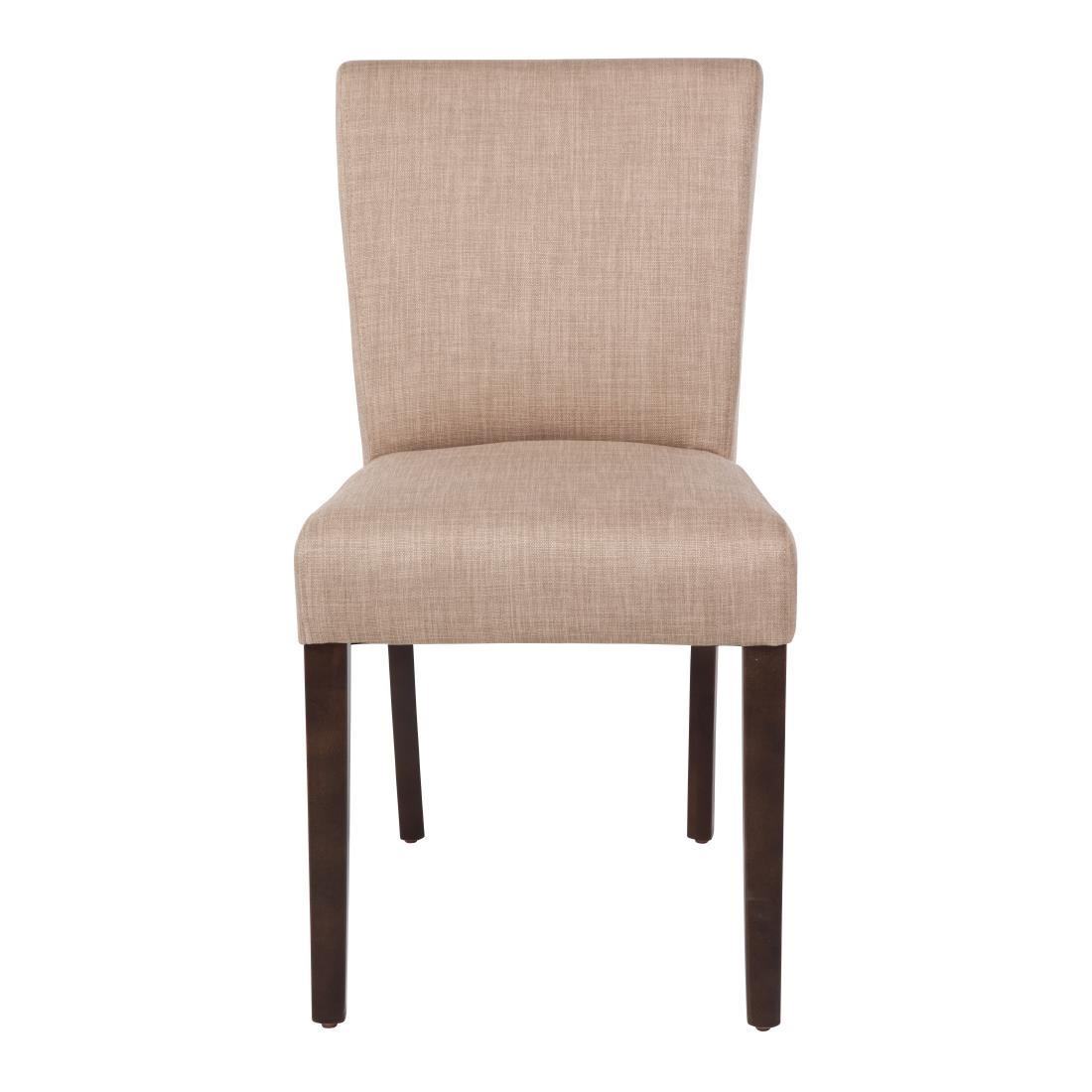 Bolero eigentijdse eetkamerstoel natuurlijk beige - (2 stuks)