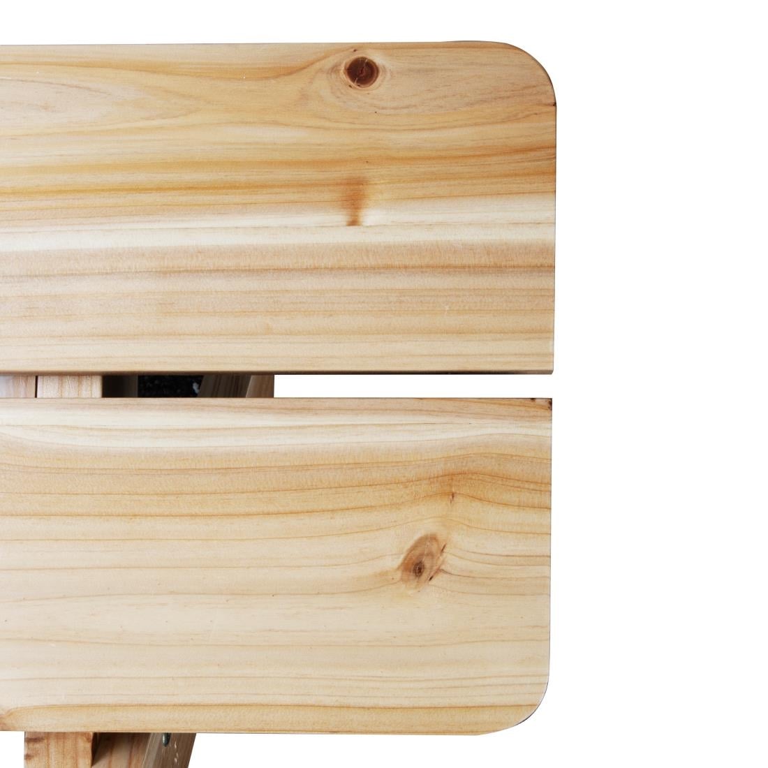 Bolero Elements houten picknicktafel en bankenset 1,52 m