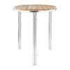 Bolero essen en aluminium tafel rond 60cm