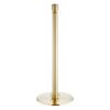 Bolero geborsteld messing staanders met platte voet en inschuifbare banner (2 stuks)