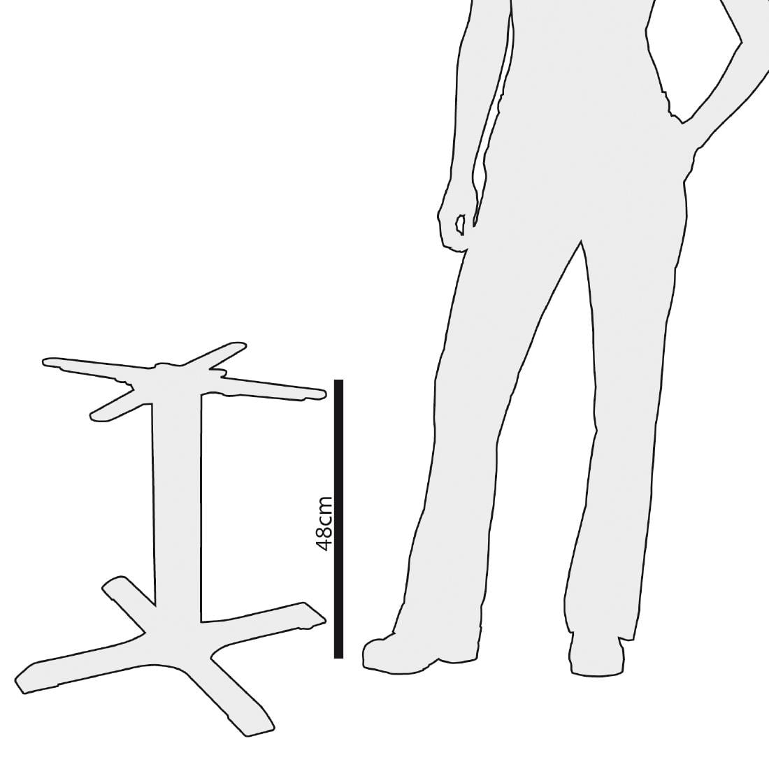 Bolero gietijzeren tafelpoot 48cm