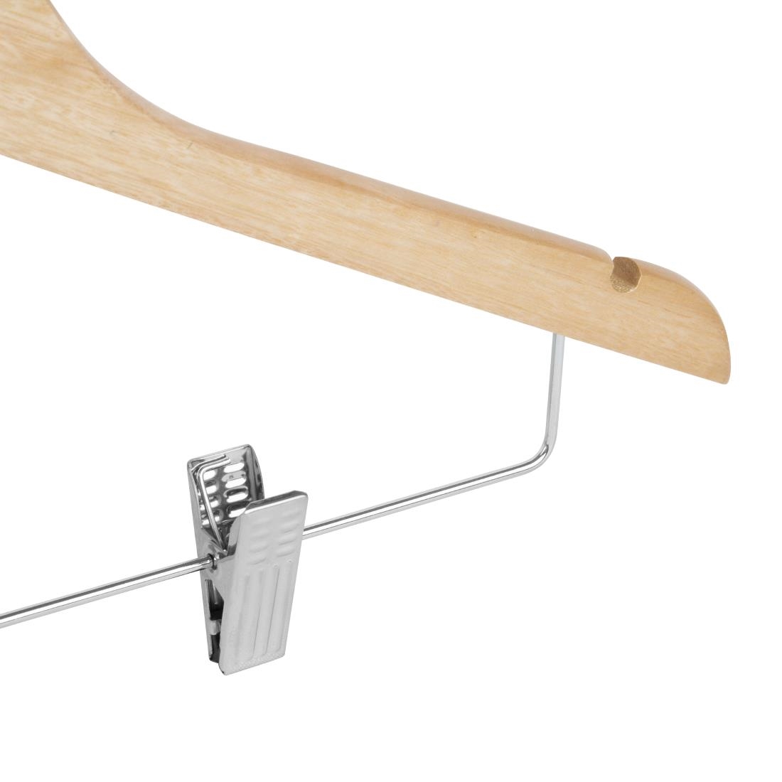 Bolero Houten Hanger Met Antislipclips (10 stuks)