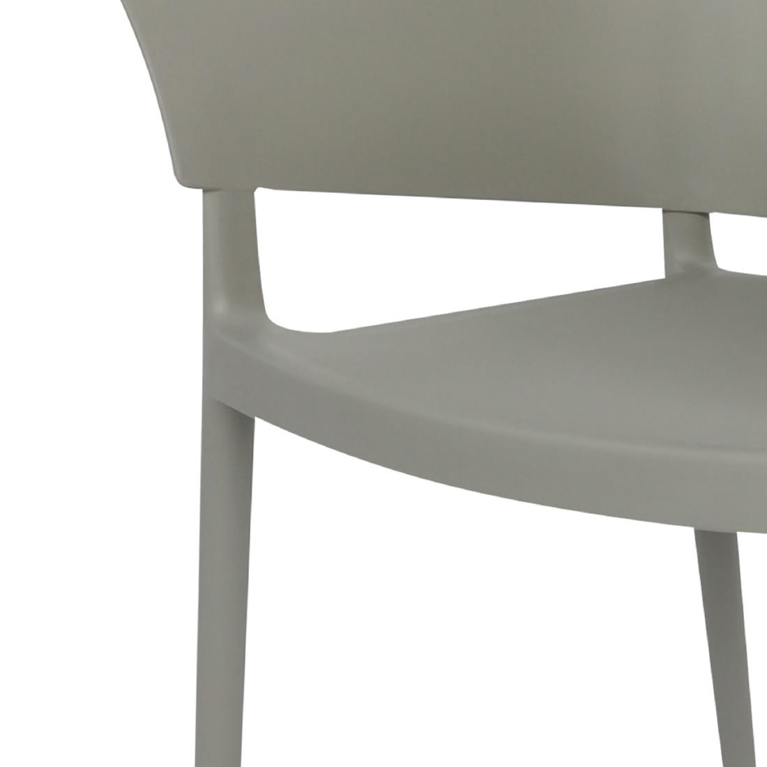 Bolero Lorenzo Caféstoelen Middengrijs (2 stuks)