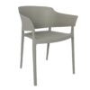 Bolero Lorenzo Caféstoelen Middengrijs (2 stuks)