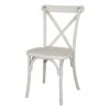 Bolero Manhattan Kruisrugleuning Resin Stoelen Limewash (4 stuks)