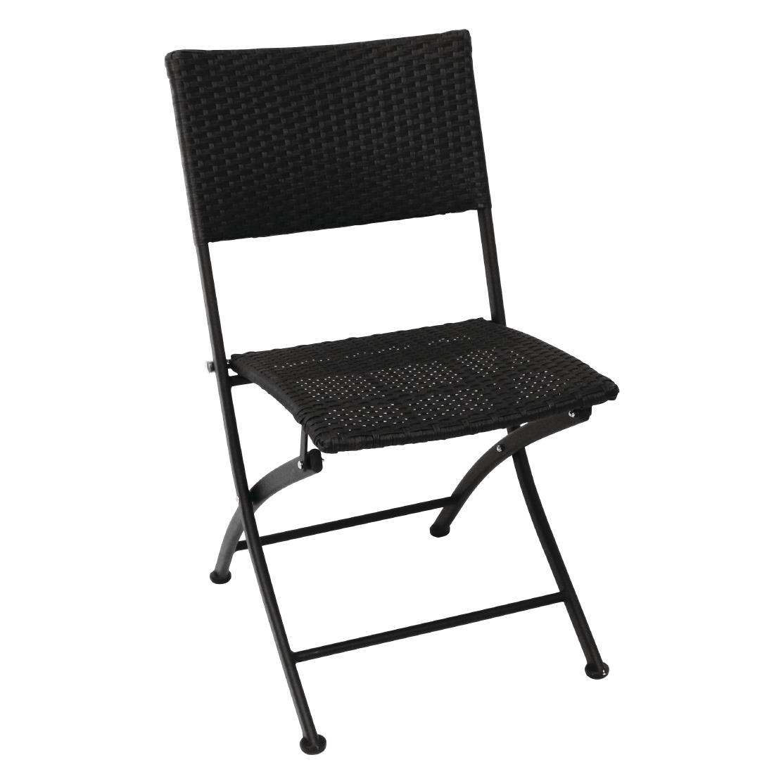 Bolero opklapbare rotan stoelen (2 stuks)