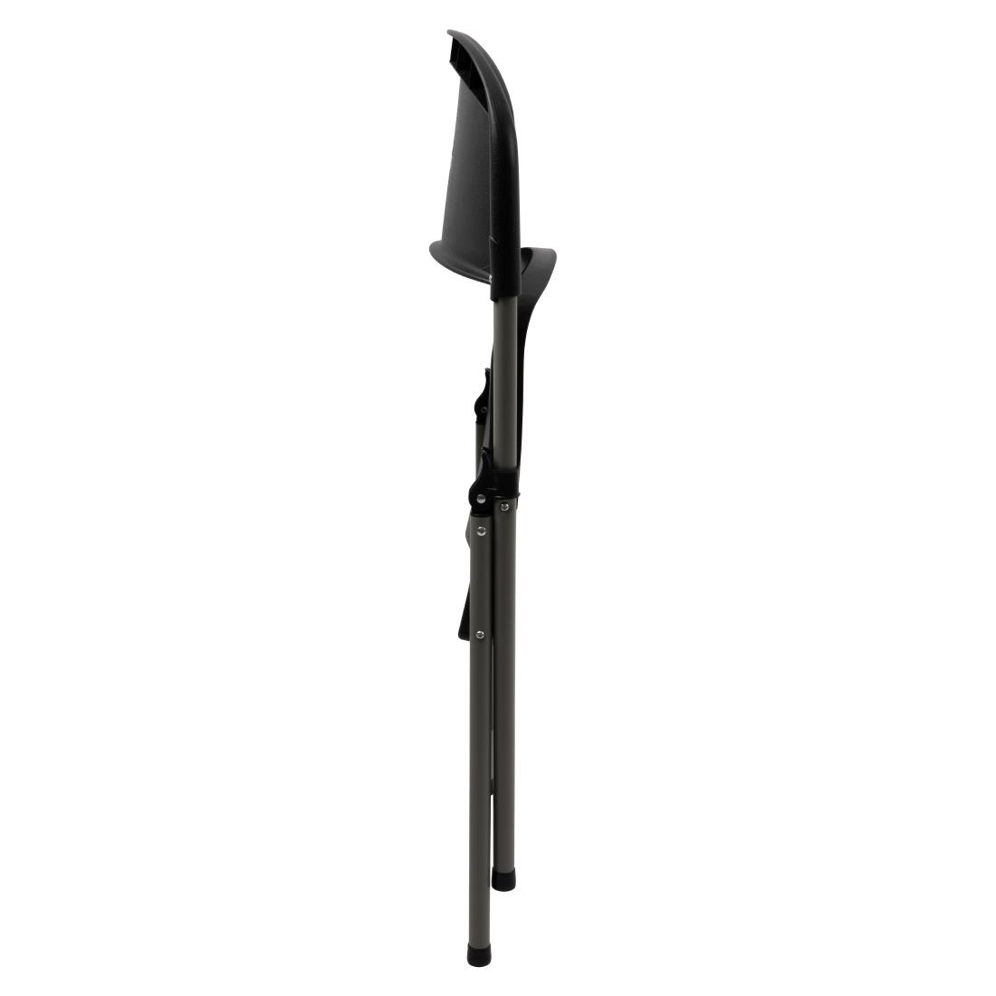 Bolero opklapbare stoelen zwart (2 stuks)