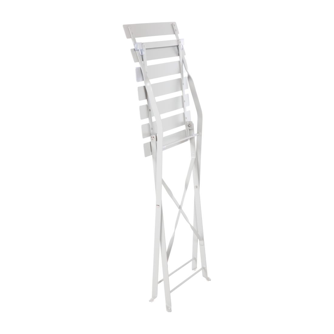 Bolero opklapbare terrasstoelen grijs (2 stuks)