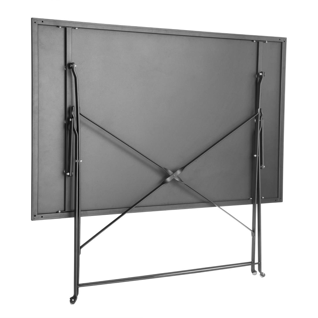 Bolero Pavement Style Klaptafel Zwart 1100mm x 700mm