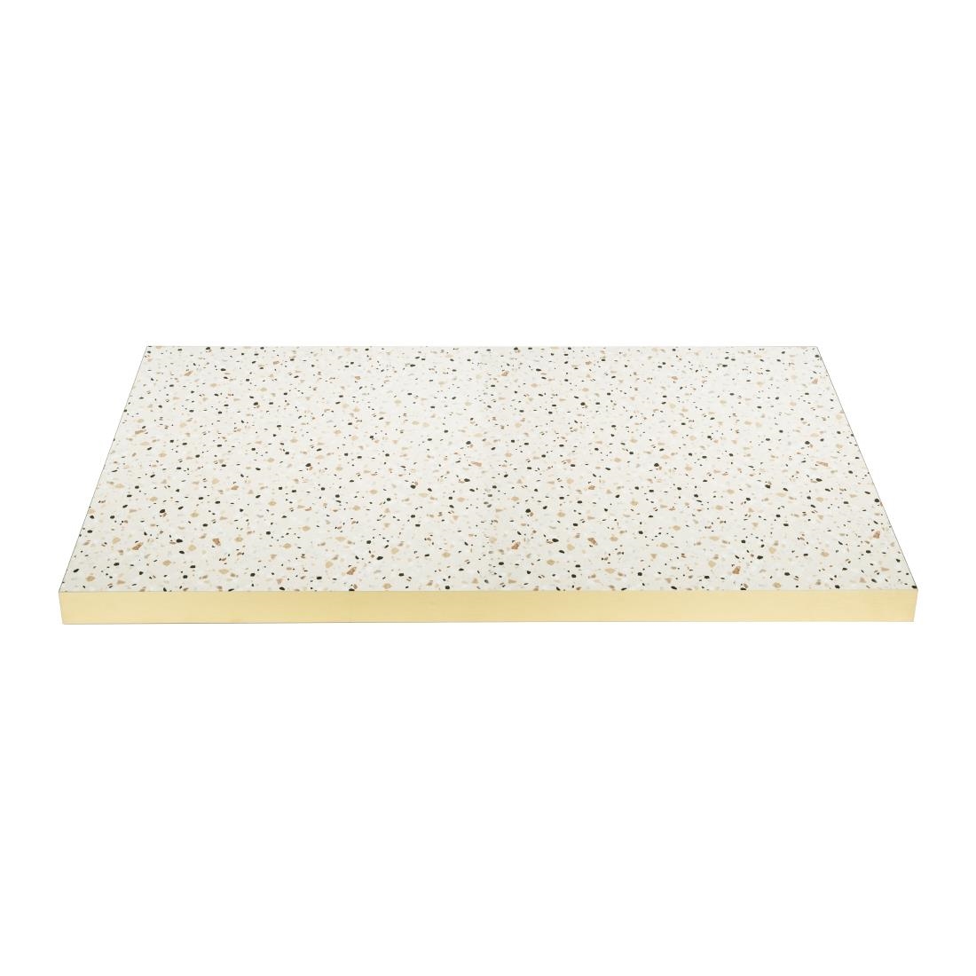 bolero rechthoekig tafelblad in terrazzostijl, 1100x700mm Bolero Rechthoekig Tafelblad In Terrazzostijl, 1100x700mm