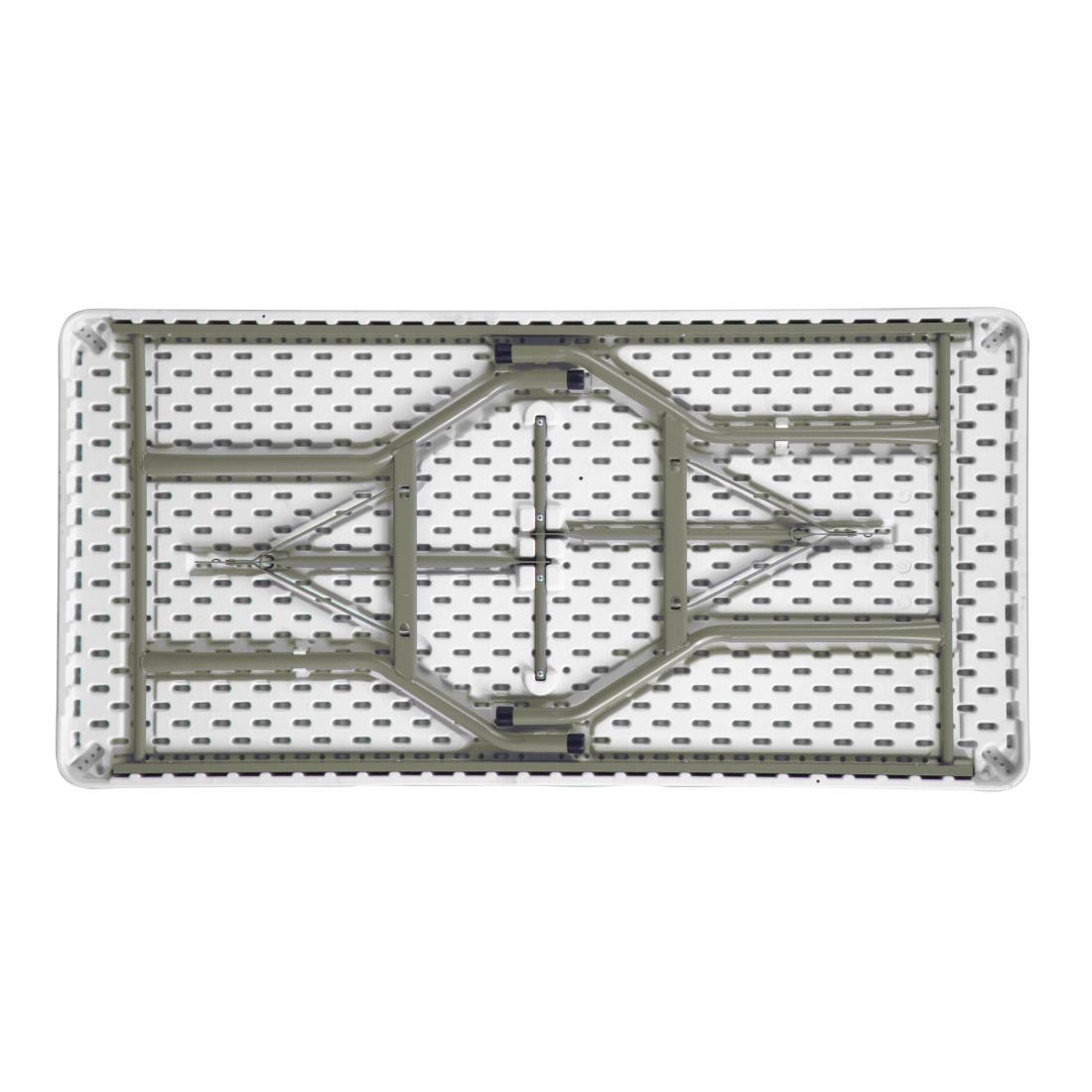 Bolero rechthoekige klaptafel wit 152cm