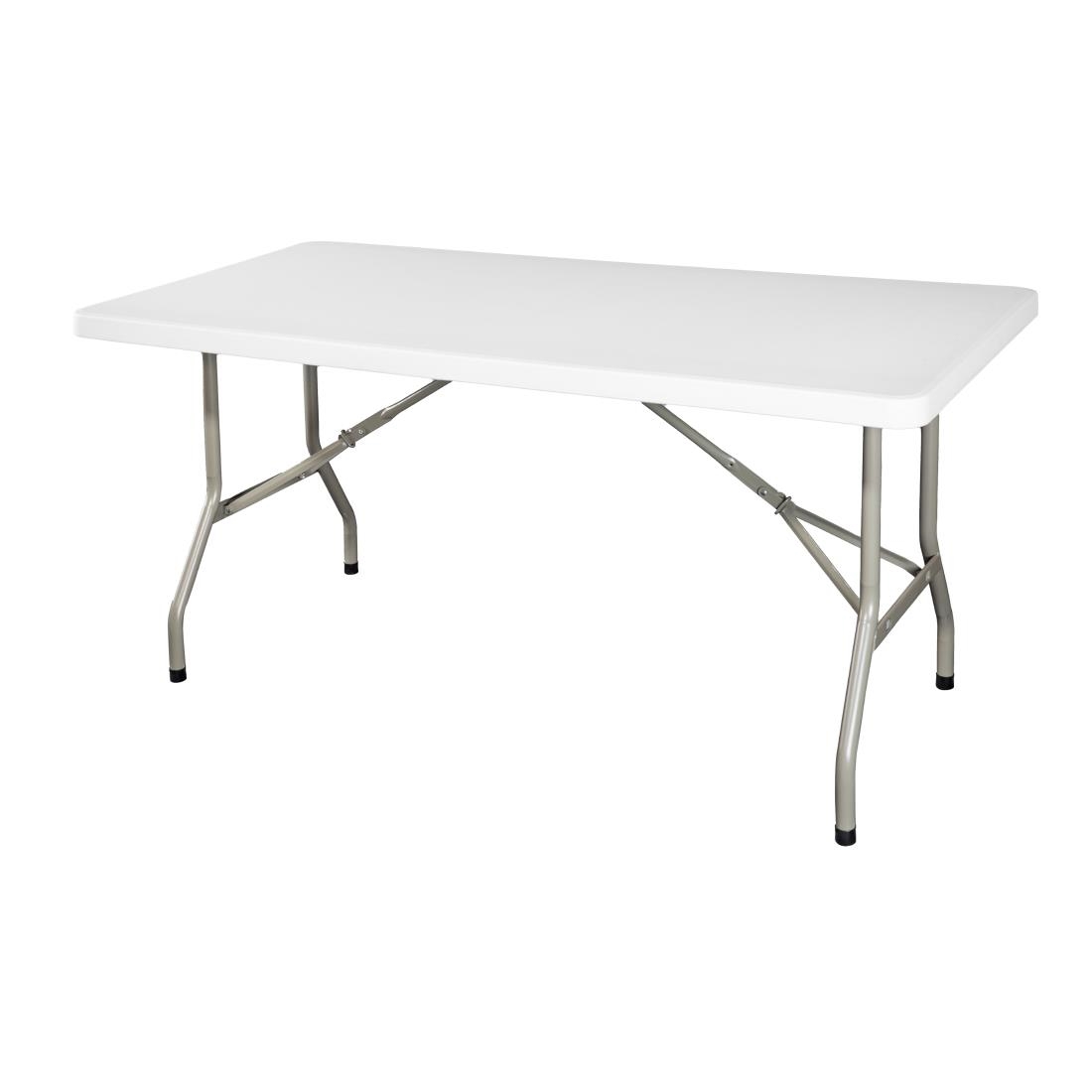 Bolero rechthoekige klaptafel wit 152cm