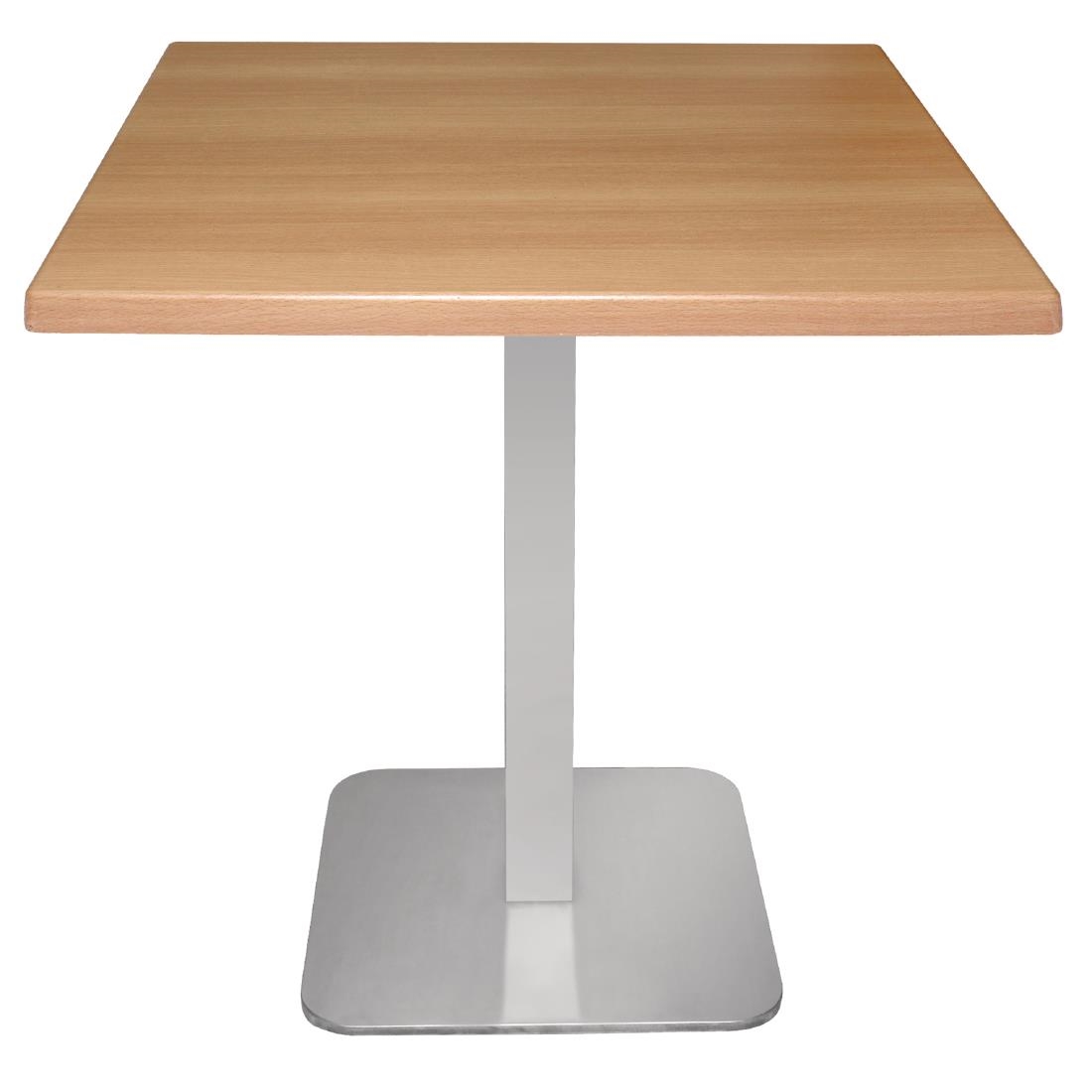 Bolero RVS tafelpoot vierkant 680(H)x400(B)mm
