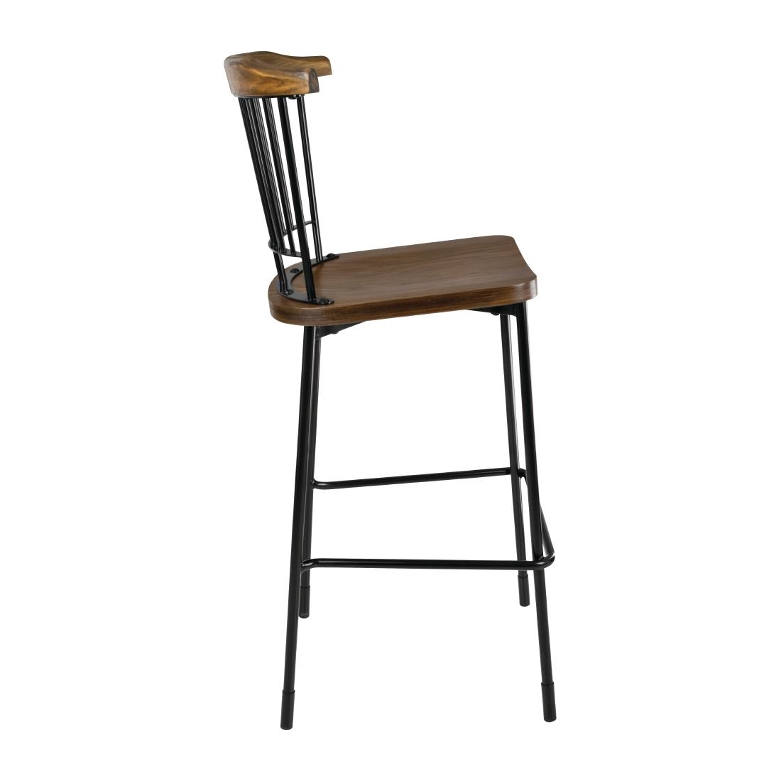 Bolero Scandi hoge barkrukken zwart (2 stuks)