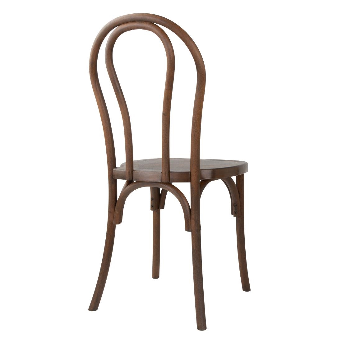 Bolero Soho Bentwood Stijl Hars Stoelen Notenhout (4 Stuks)