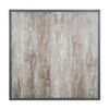 Bolero Tafelblad Van Gehard Glas Met Houtnerfeffect Voor Buiten, Grijze Rand 700mm