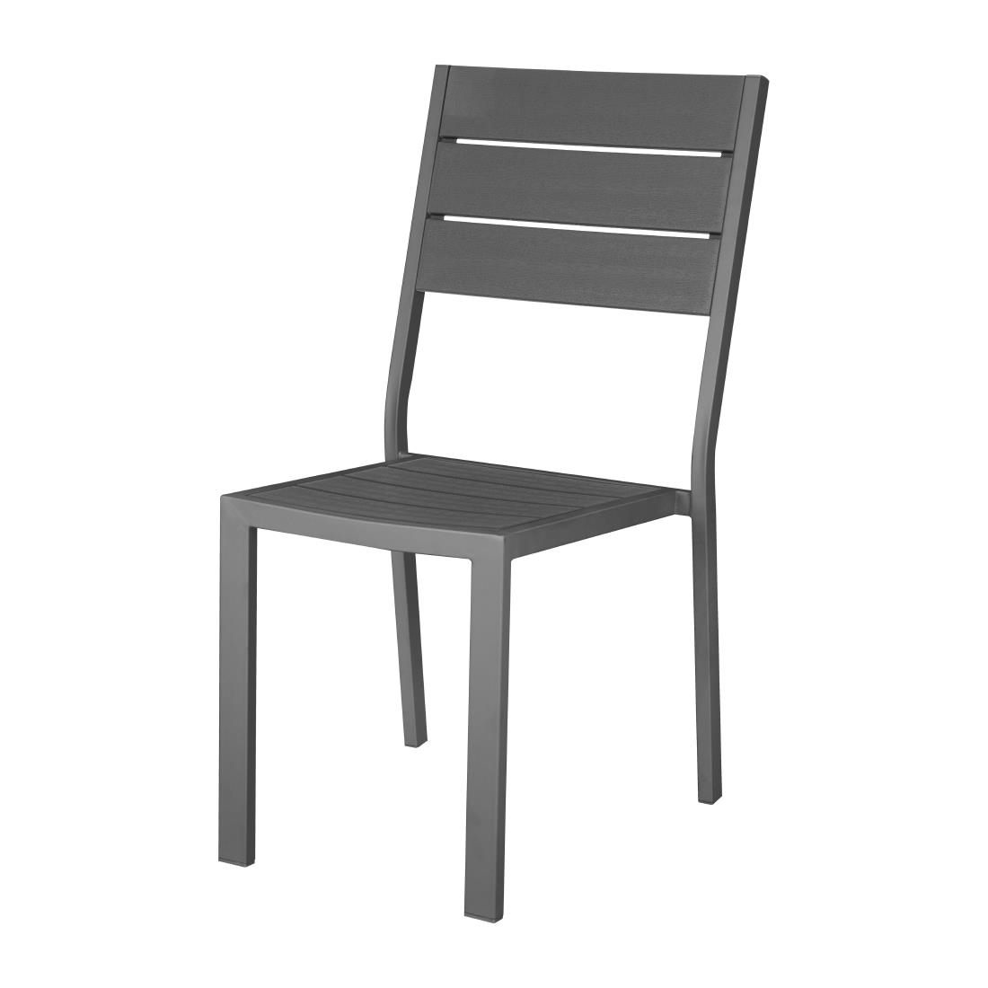 Bolero Valletta Grijs Gelat stoel (4 Stuks)