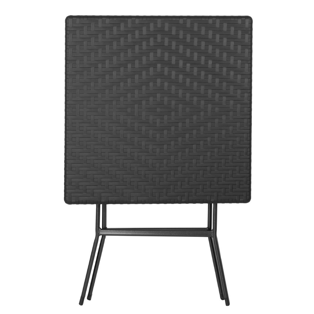 Bolero Vierkante Inklapbare Tafel Zwart 620mm
