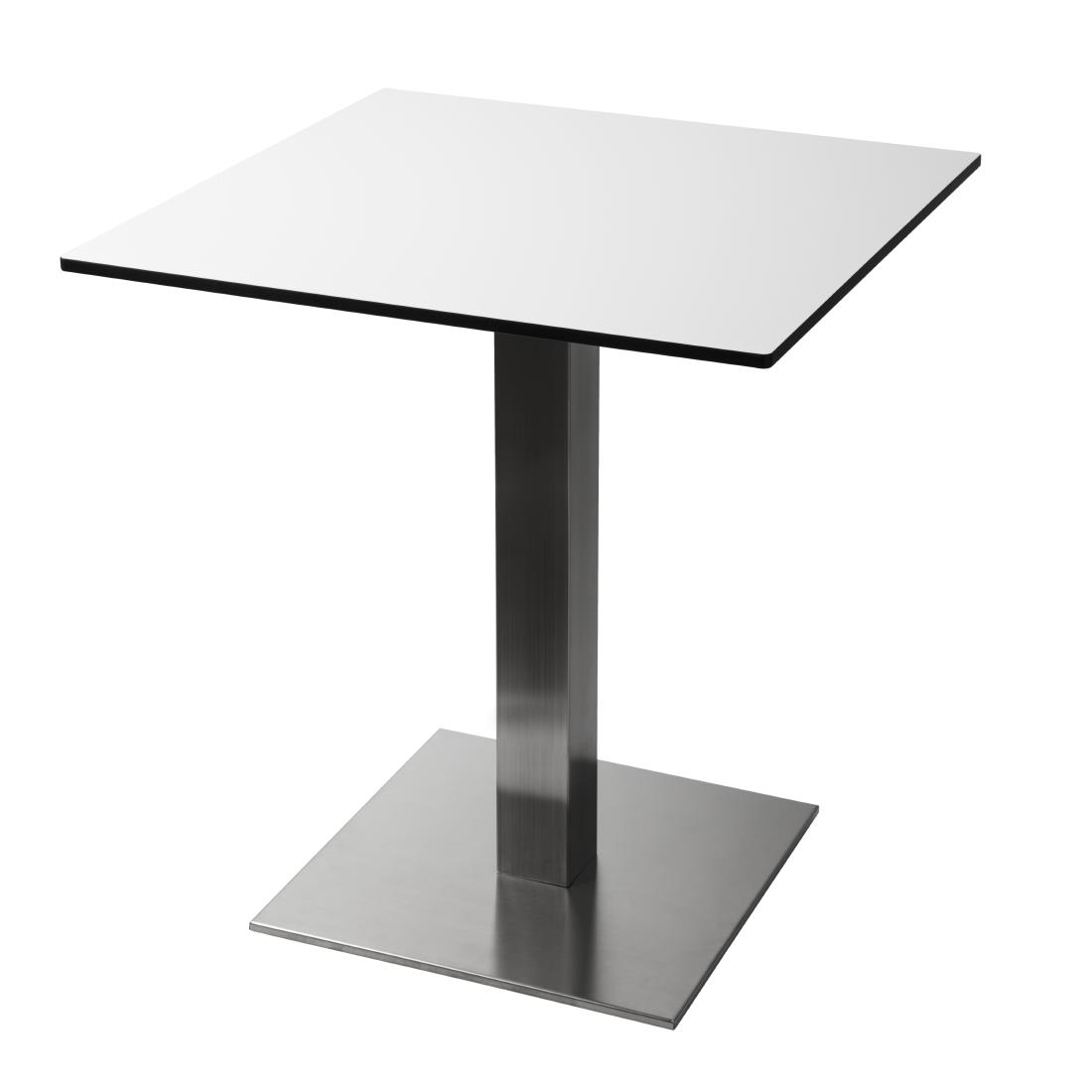 Bolero vierkante RVS tafelpoot