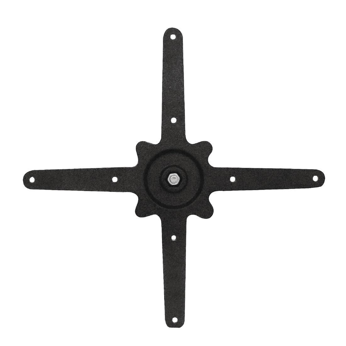 Bolero vierkante RVS tafelpoot