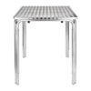 Bolero vierkante RVS terrastafel 60cm