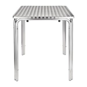 Bolero vierkante RVS terrastafel 60cm