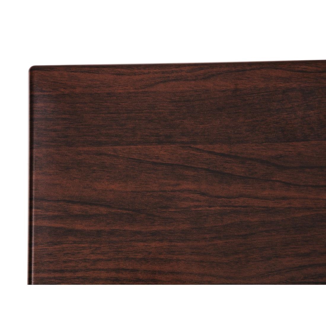Bolero Vierkante Tafelblad Donkerbruin 60cm