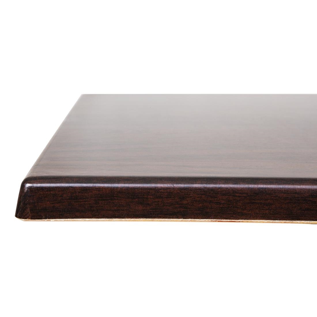 Bolero Vierkante Tafelblad Donkerbruin 60cm