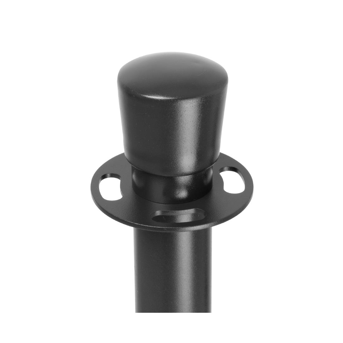 Bolero Vlakke Basis Barrièrepalen Zwart (2 stuks)