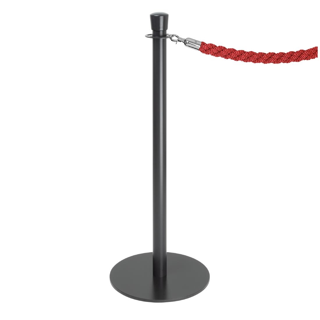 Bolero Vlakke Basis Barrièrepalen Zwart (2 stuks)
