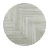 Bolero Voorgeboord Rond Tafelblad Chevron Design 600mm