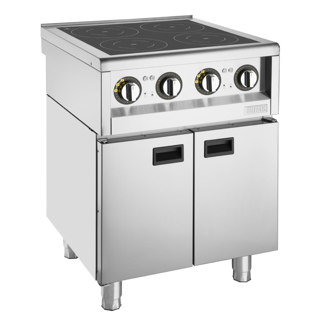 Buffalo 600 Serie 4 Zone Inductiekookplaat 2 x 3Kw. Let Op: Alleen Aanrechtmodel. Onderkast Wordt Apart Verkocht.