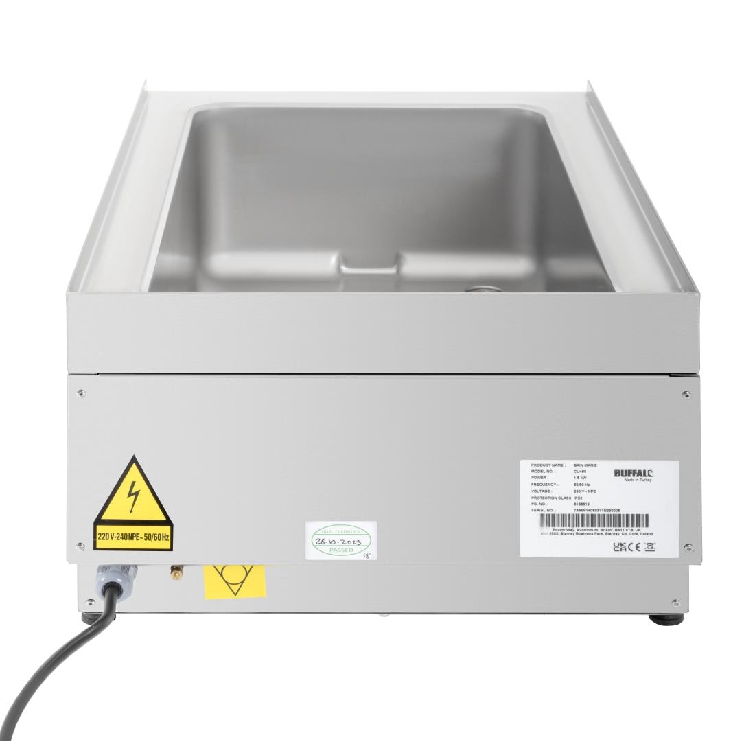 Buffalo 600-Serie Bain Marie