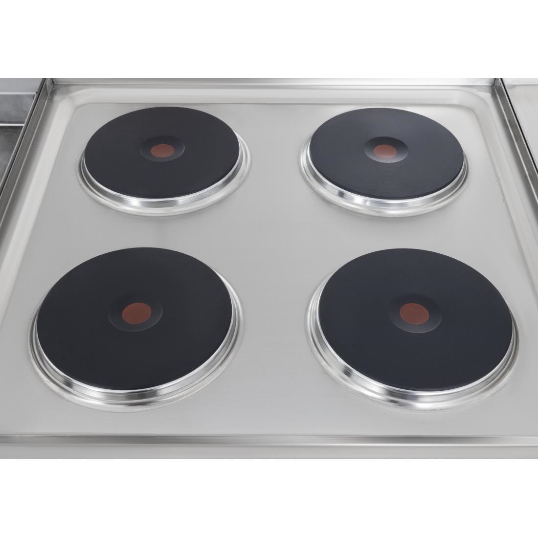 Buffalo 600-Serie Elektrische Kookplaat Met 4 Kookzones