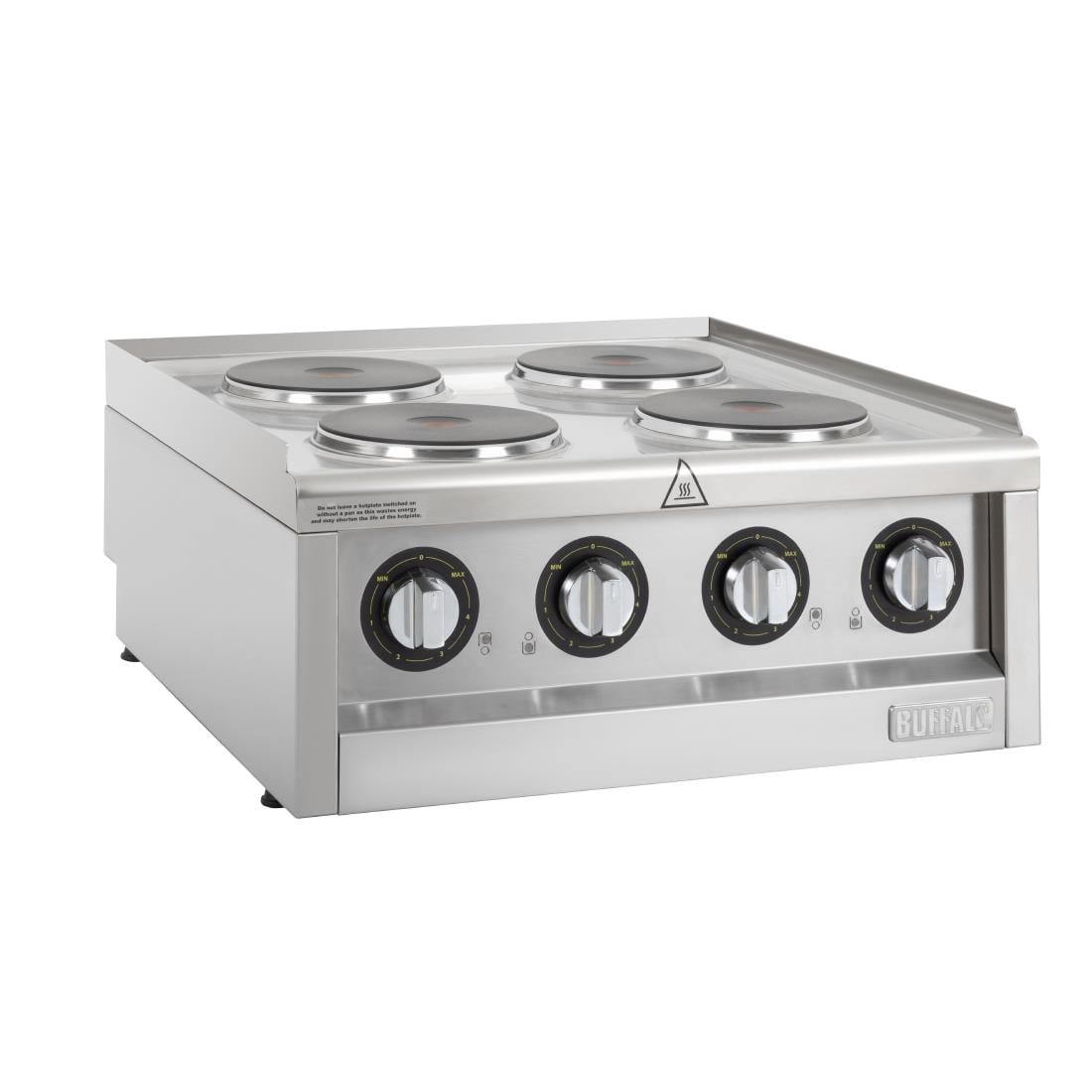 Buffalo 600-Serie Elektrische Kookplaat Met 4 Kookzones