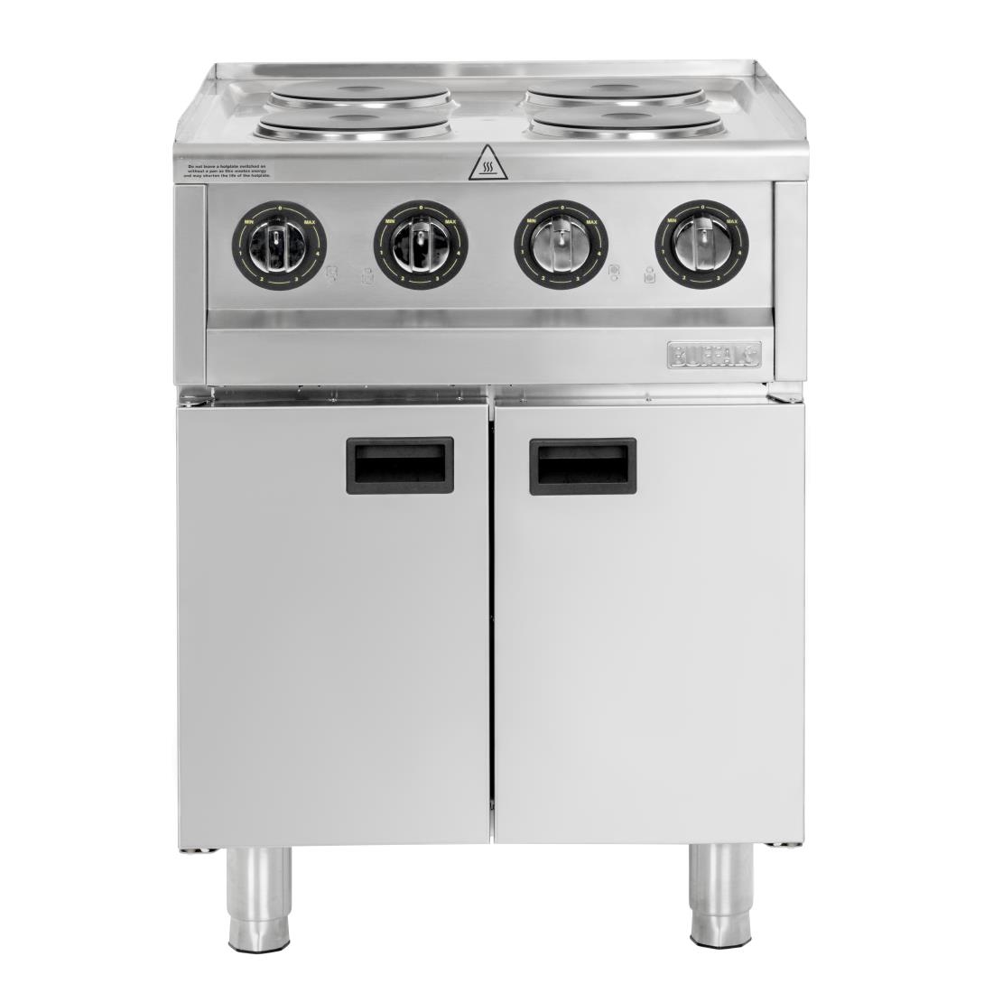 Buffalo 600 Serie Vrijstaand 4 Plaats Elektrische Kookplaat 7kW
